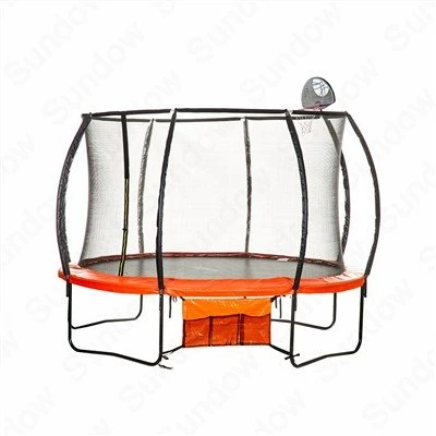 Trampoline với Bóng rổ Hoop